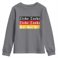 Zicke Zacke Hoi Oktoberfest Youth Sweatshirt Vintage German Flag - Wonder Print Shop