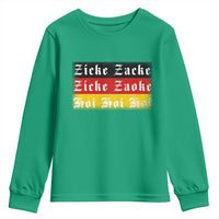 Zicke Zacke Hoi Oktoberfest Youth Sweatshirt Vintage German Flag - Wonder Print Shop
