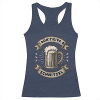 Funny Oktoberfest Racerback Tank Top I Dont Give A Schnitzel German Beer Wurst - Wonder Print Shop