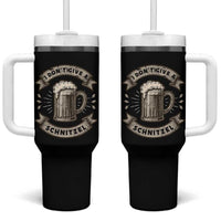Funny Oktoberfest Tumbler With Handle I Dont Give A Schnitzel German Beer Wurst - Wonder Print Shop