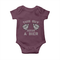 This Guy Needs A Bier Oktoberfest Baby Onesie Funny Mens Drinking Gift - Wonder Print Shop