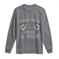 This Guy Needs A Bier Oktoberfest Long Sleeve Shirt Funny Mens Drinking Gift - Wonder Print Shop