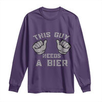 This Guy Needs A Bier Oktoberfest Long Sleeve Shirt Funny Mens Drinking Gift - Wonder Print Shop