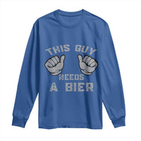 This Guy Needs A Bier Oktoberfest Long Sleeve Shirt Funny Mens Drinking Gift - Wonder Print Shop