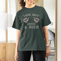 This Guy Needs A Bier Oktoberfest T Shirt For Women Funny Mens Drinking Gift - Wonder Print Shop