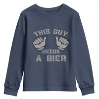 This Guy Needs A Bier Oktoberfest Youth Sweatshirt Funny Mens Drinking Gift - Wonder Print Shop