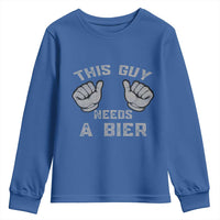 This Guy Needs A Bier Oktoberfest Youth Sweatshirt Funny Mens Drinking Gift - Wonder Print Shop