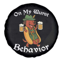 Oktoberfest On My Wurst Behavior Spare Tire Cover Funny German - Wonder Print Shop