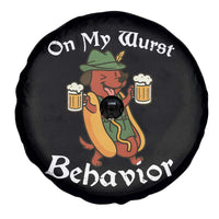 Oktoberfest On My Wurst Behavior Spare Tire Cover Funny German - Wonder Print Shop