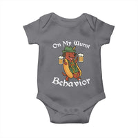 Oktoberfest On My Wurst Behavior Baby Onesie Funny German - Wonder Print Shop