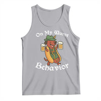 Oktoberfest On My Wurst Behavior Tank Top Funny German - Wonder Print Shop