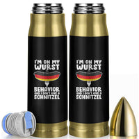 Oktoberfest On My Wurst Behavior Bullet Tumbler Dont Give Schnitzel Funny German - Wonder Print Shop