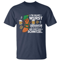 Funny Oktoberfest T Shirt On My Wurst Behavior Sarcastic German - Wonder Print Shop