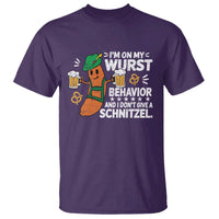 Funny Oktoberfest T Shirt On My Wurst Behavior Sarcastic German - Wonder Print Shop