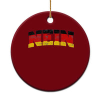 Nein Germany Ceramic Ornament No Saying Funny German Flag Oktoberfest - Wonder Print Shop
