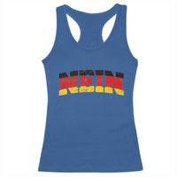 Nein Germany Racerback Tank Top No Saying Funny German Flag Oktoberfest - Wonder Print Shop