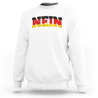 Nein Germany Sweatshirt No Saying Funny German Flag Oktoberfest - Wonder Print Shop