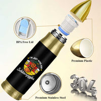 Funny Oktoberfest Bullet Tumbler Just Here for Schitzengiggles German Flag - Wonder Print Shop