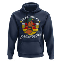 Funny Oktoberfest Hoodie Just Here for Schitzengiggles German Flag - Wonder Print Shop