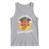 Funny Oktoberfest Tank Top Just Here for Schitzengiggles German Flag - Wonder Print Shop