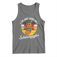 Funny Oktoberfest Tank Top Just Here for Schitzengiggles German Flag - Wonder Print Shop