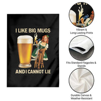 Oktoberfest Beer Garden Flag Funny I Like Big Mugs Pin Up Girl Dirndl - Wonder Print Shop