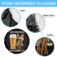 Oktoberfest Beer Spare Tire Cover Funny I Like Big Mugs Pin Up Girl Dirndl - Wonder Print Shop