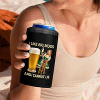 Oktoberfest Beer 4 in 1 Can Cooler Tumbler Funny I Like Big Mugs Pin Up Girl Dirndl - Wonder Print Shop