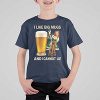 Oktoberfest Beer T Shirt For Kid Funny I Like Big Mugs Pin Up Girl Dirndl - Wonder Print Shop