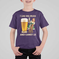 Oktoberfest Beer T Shirt For Kid Funny I Like Big Mugs Pin Up Girl Dirndl - Wonder Print Shop