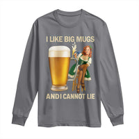 Oktoberfest Beer Long Sleeve Shirt Funny I Like Big Mugs Pin Up Girl Dirndl - Wonder Print Shop