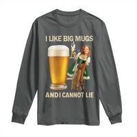 Oktoberfest Beer Long Sleeve Shirt Funny I Like Big Mugs Pin Up Girl Dirndl - Wonder Print Shop