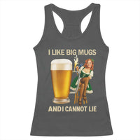 Oktoberfest Beer Racerback Tank Top Funny I Like Big Mugs Pin Up Girl Dirndl - Wonder Print Shop