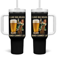 Oktoberfest Beer Tumbler With Handle Funny I Like Big Mugs Pin Up Girl Dirndl - Wonder Print Shop