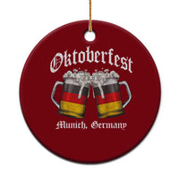 Vintage Oktoberfest Munich Ceramic Ornament Prost Beer Germany Flag Drinking - Wonder Print Shop