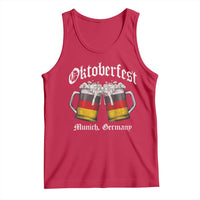 Vintage Oktoberfest Munich Tank Top Prost Beer Germany Flag Drinking - Wonder Print Shop