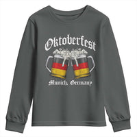 Vintage Oktoberfest Munich Youth Sweatshirt Prost Beer Germany Flag Drinking - Wonder Print Shop