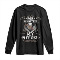 Funny Oktoberfest Long Sleeve Shirt For Schnitzel My Nitzel Octoberfest German Beer Wurst - Wonder Print Shop