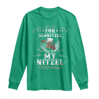 Funny Oktoberfest Long Sleeve Shirt For Schnitzel My Nitzel Octoberfest German Beer Wurst - Wonder Print Shop