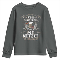 Funny Oktoberfest Youth Sweatshirt For Schnitzel My Nitzel Octoberfest German Beer Wurst - Wonder Print Shop