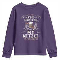 Funny Oktoberfest Youth Sweatshirt For Schnitzel My Nitzel Octoberfest German Beer Wurst - Wonder Print Shop