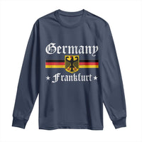 Germany Frankfurt Long Sleeve Shirt Retro Vintage German Flag Tourist Souvenir Gift - Wonder Print Shop