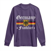 Germany Frankfurt Long Sleeve Shirt Retro Vintage German Flag Tourist Souvenir Gift - Wonder Print Shop