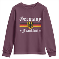 Germany Frankfurt Youth Sweatshirt Retro Vintage German Flag Tourist Souvenir Gift - Wonder Print Shop