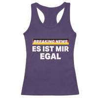 Funny German Saying Racerback Tank Top Sarcastic Humor Meme Es Ist Mir Egal Germany Flag - Wonder Print Shop