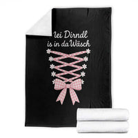 Oktoberfest Dirndl Costume Throw Blanket Funny German Bavarian Octoberfest Festival - Wonder Print Shop