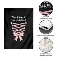Oktoberfest Dirndl Costume Garden Flag Funny German Bavarian Octoberfest Festival - Wonder Print Shop