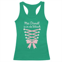 Oktoberfest Dirndl Costume Racerback Tank Top Funny German Bavarian Octoberfest Festival - Wonder Print Shop
