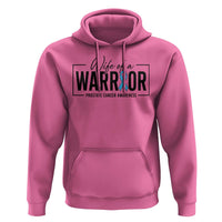 Wife Of A Warrior Prostate Cancer Awareness Hoodie Blue Ribbon Graphic