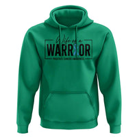 Wife Of A Warrior Prostate Cancer Awareness Hoodie Blue Ribbon Graphic